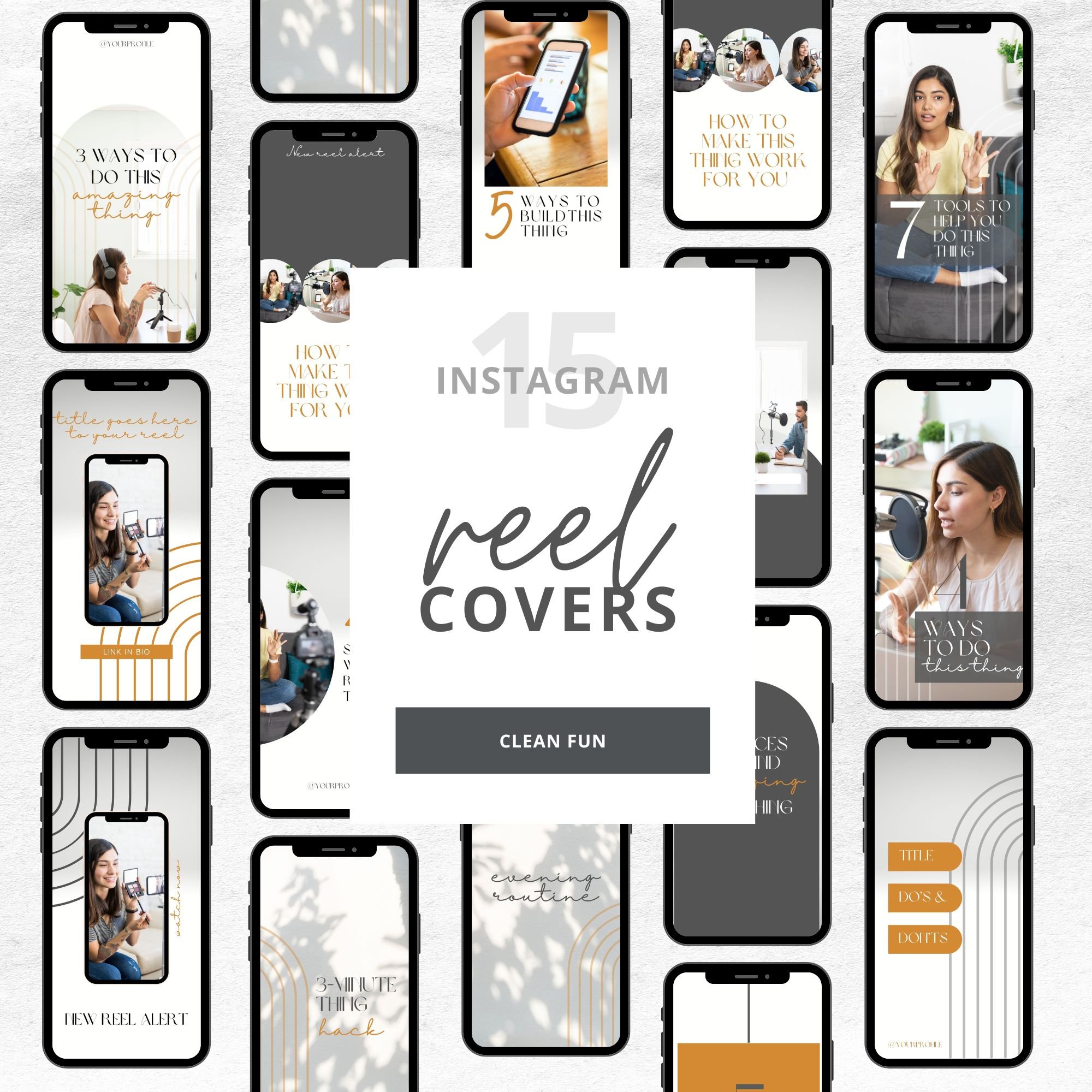 16 Instagram Reel Cover Templates cover image.