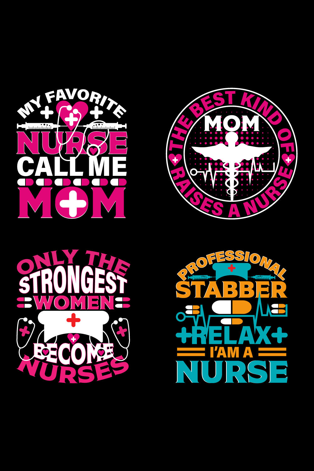 Nurse day design pinterest preview image.