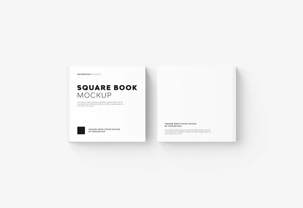 Set Square Books Square Book Mockup – MasterBundles