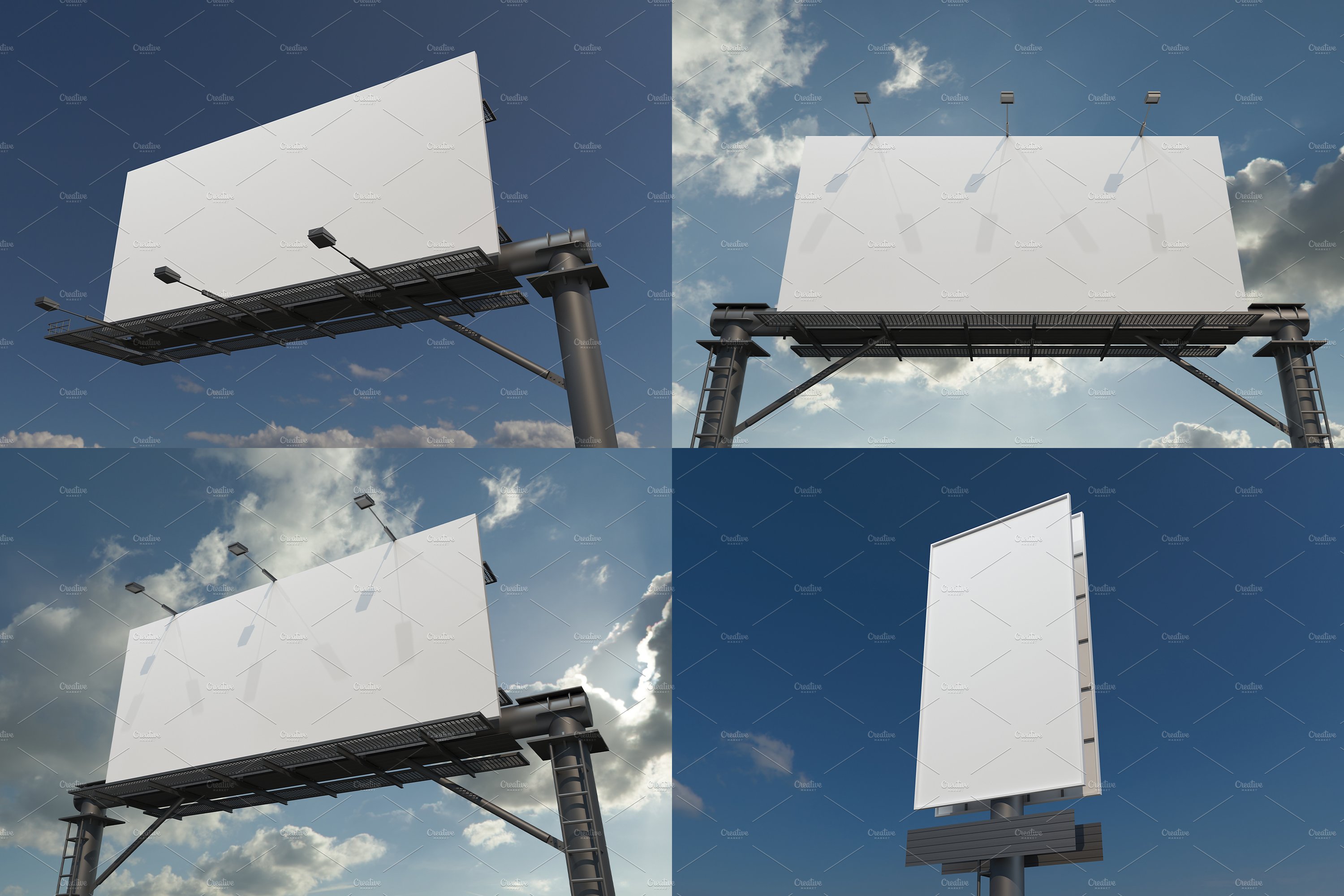 Advertising Billboard Mockup Set V-5 preview image.