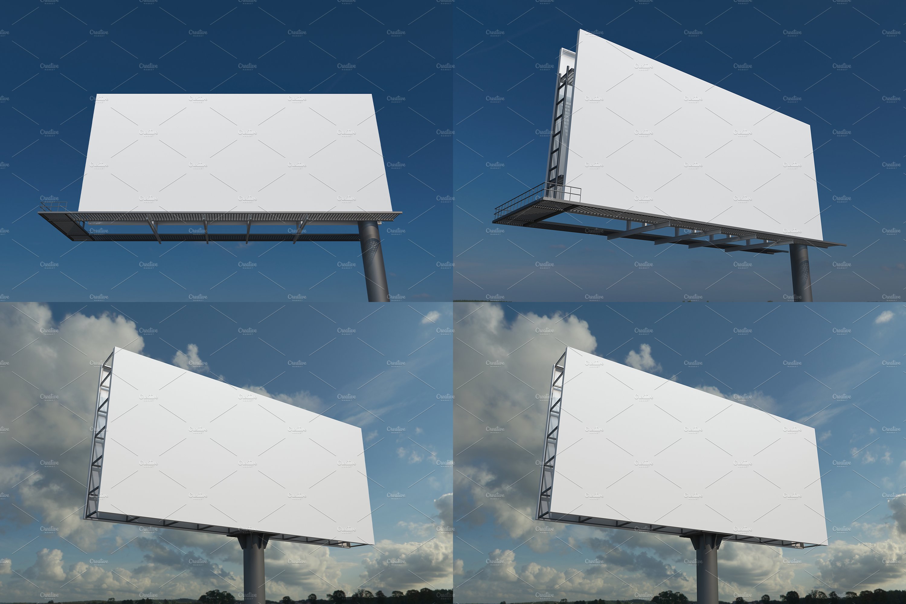 Advertising Billboard Mockup Set V-4 preview image.