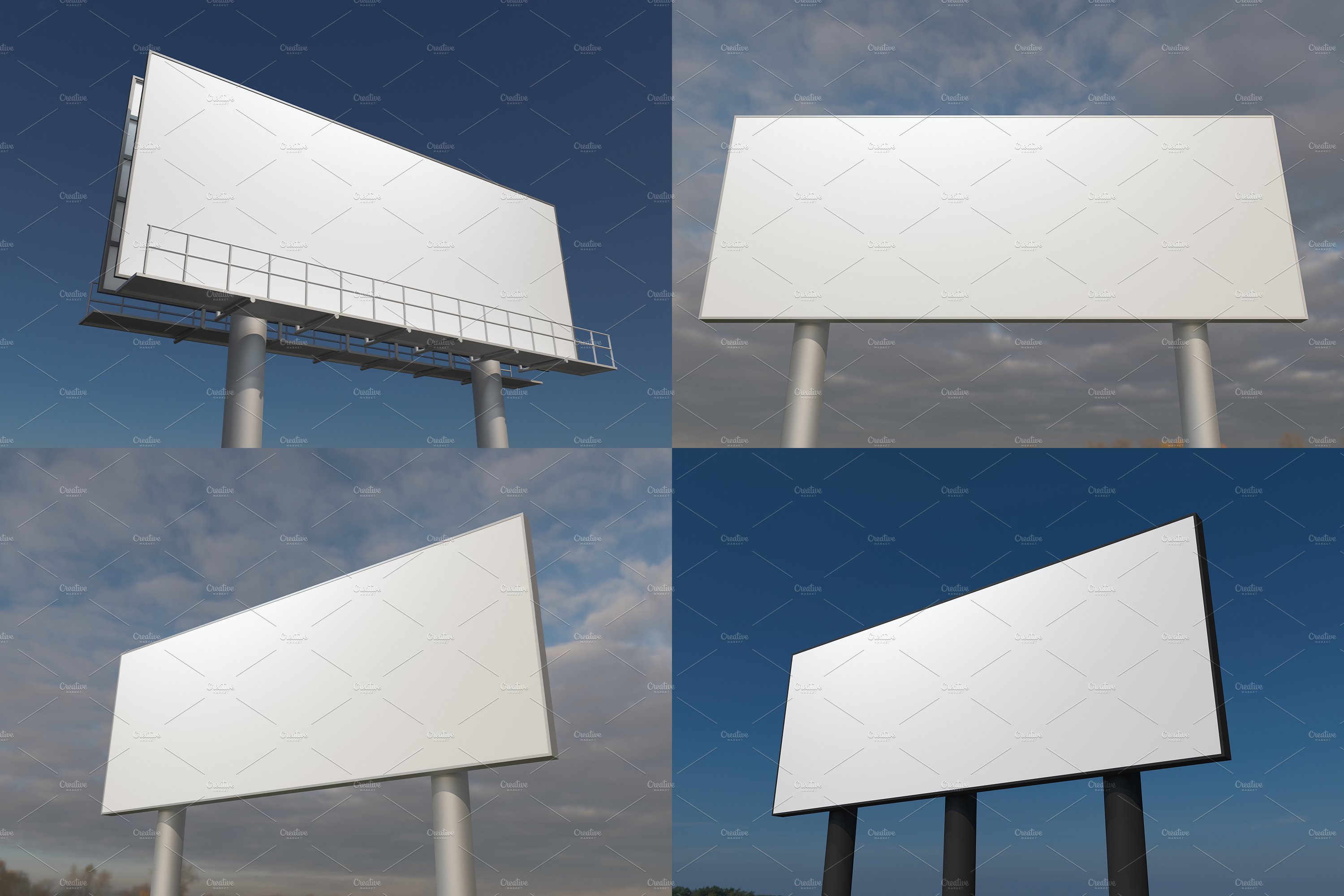 Advertising Billboard Mockup Set V-9 preview image.