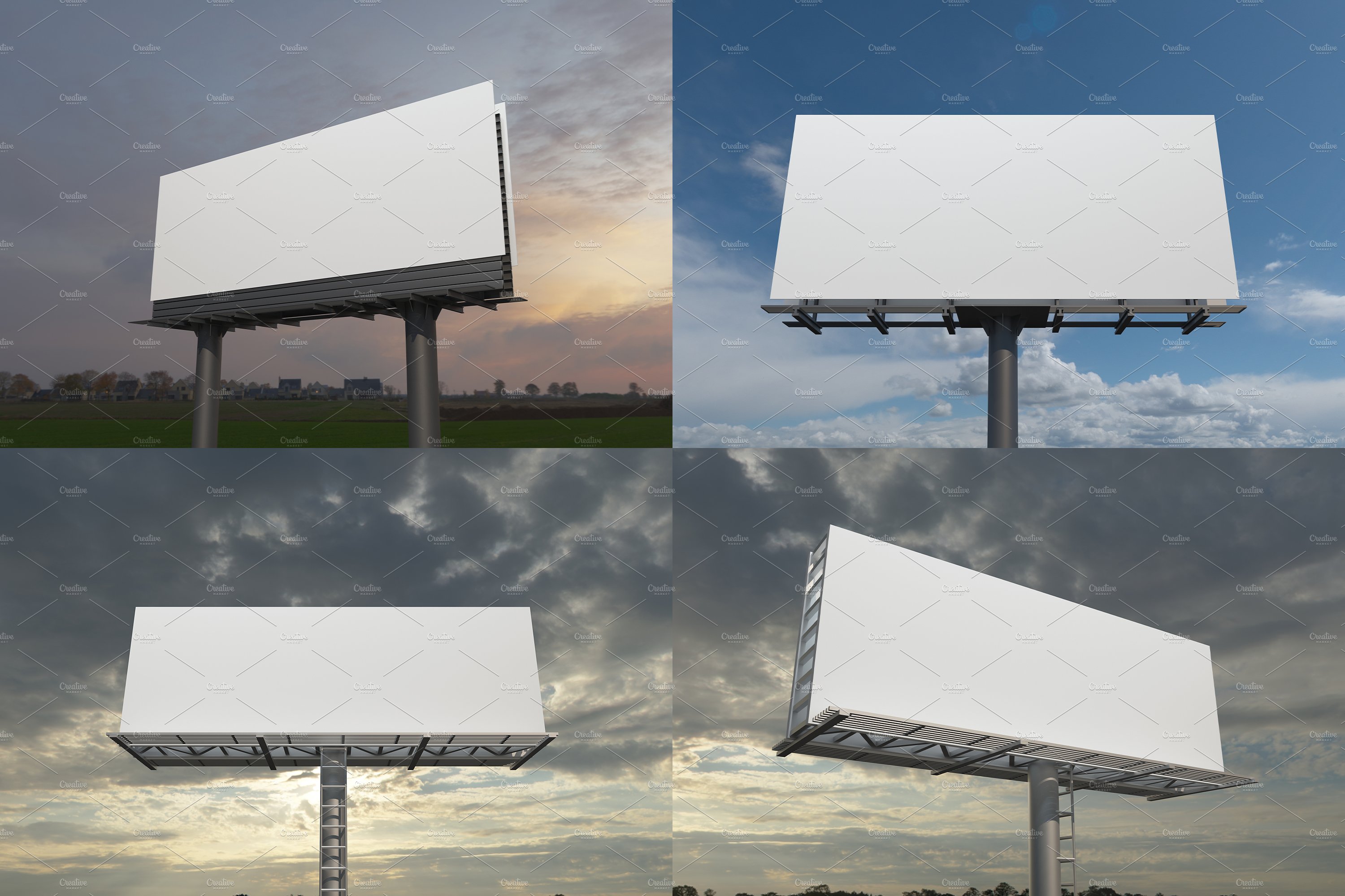 Advertising Billboard Mockup Set V-2 preview image.