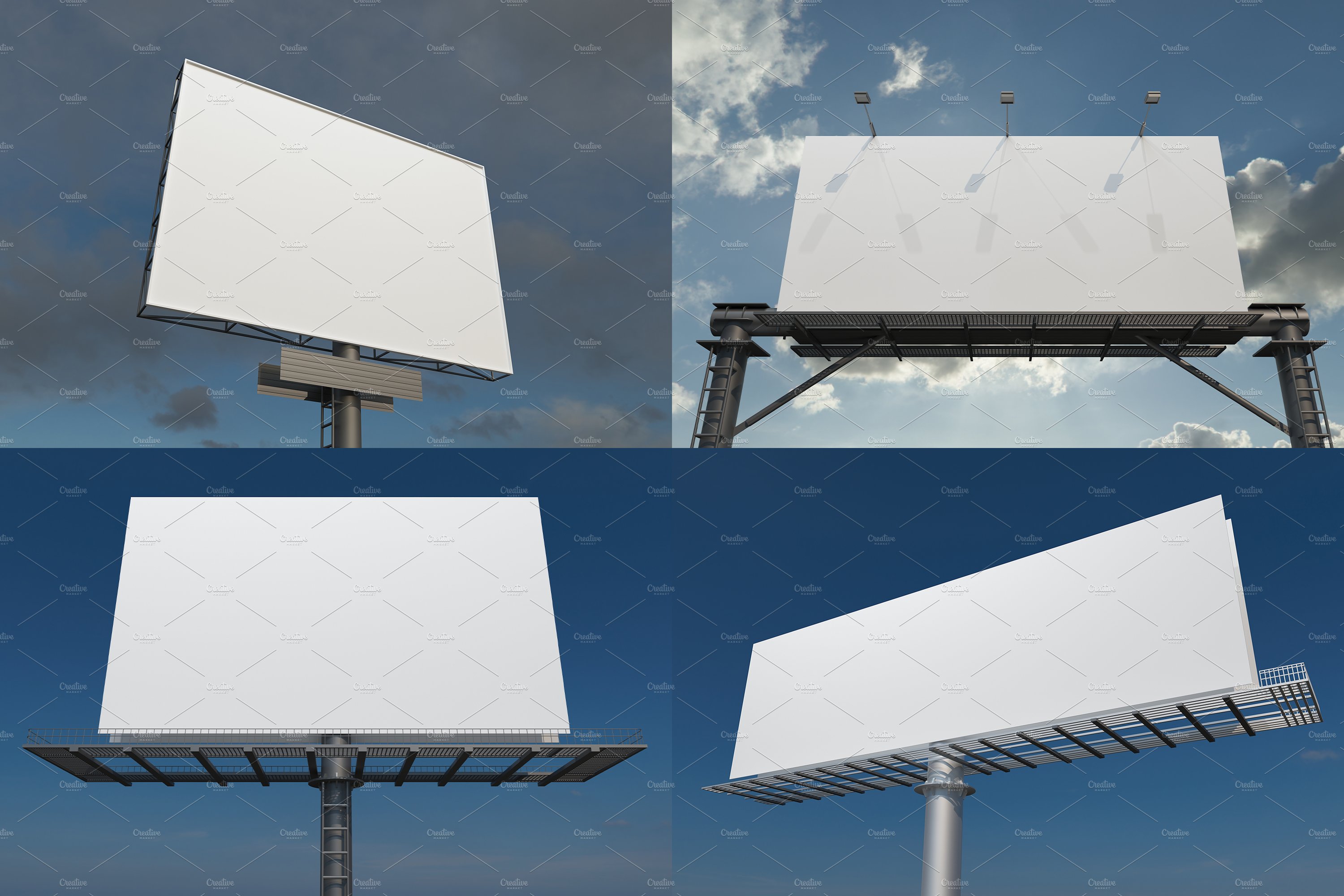 Advertising Billboard Mockup Set V-6 preview image.