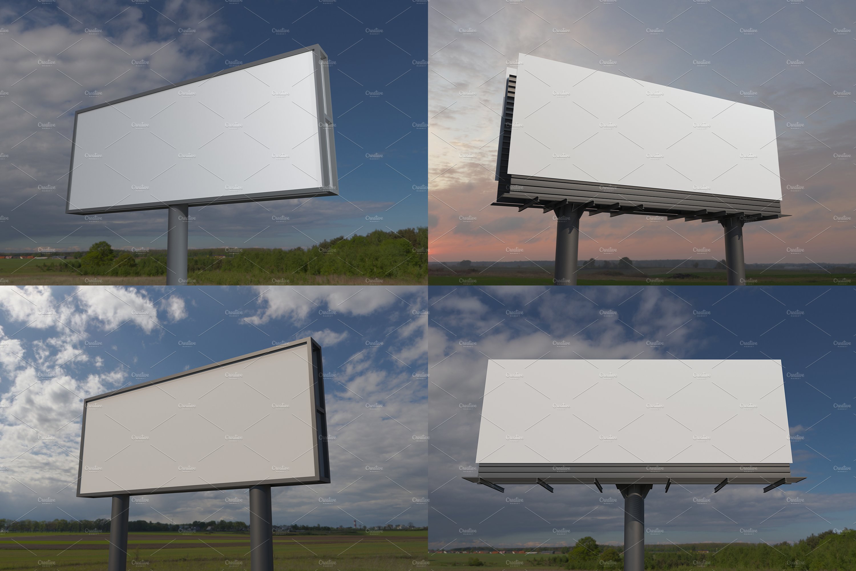 Advertising Billboard Mockup Set V-1 preview image.