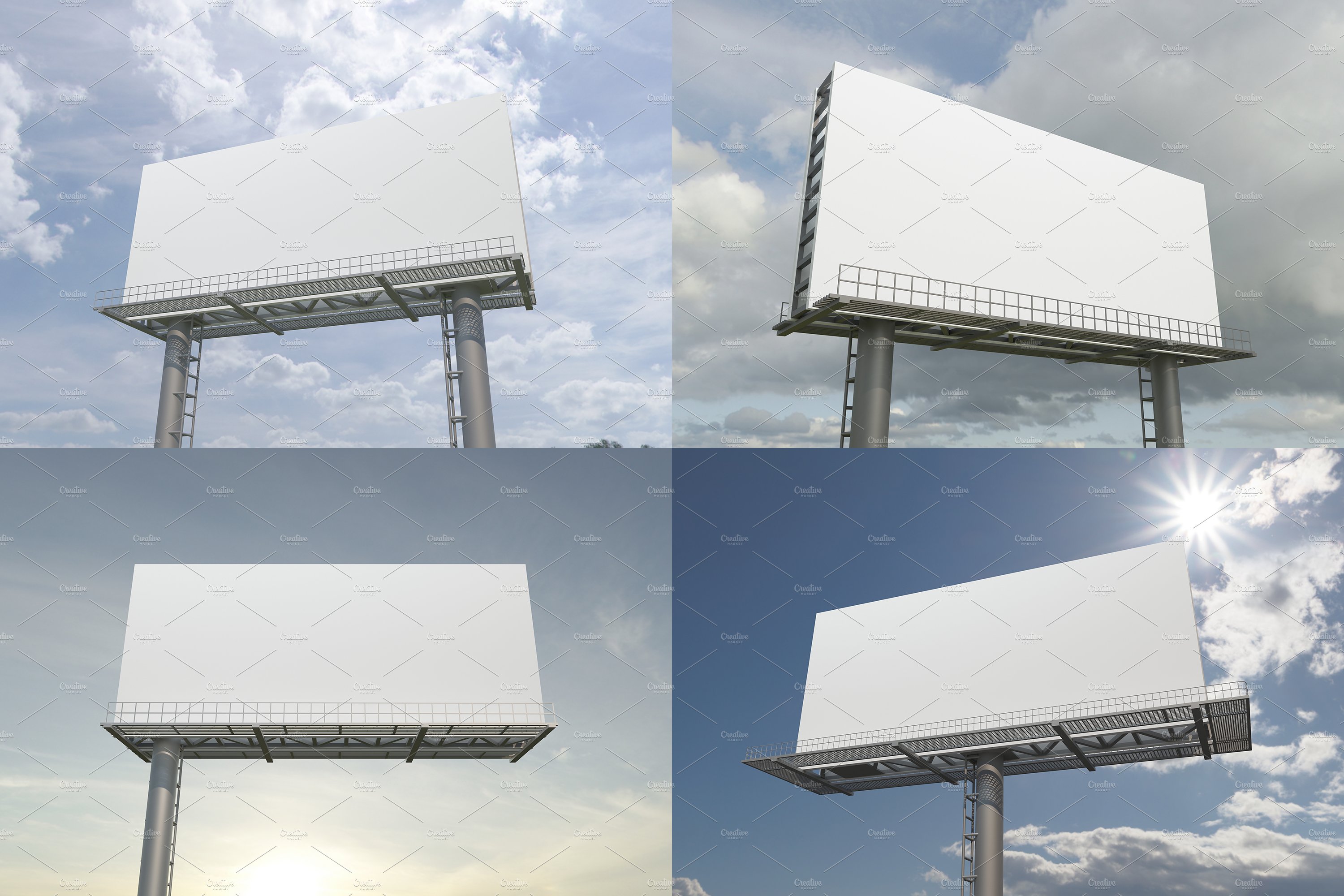 Advertising Billboard Mockup Set V-3 preview image.