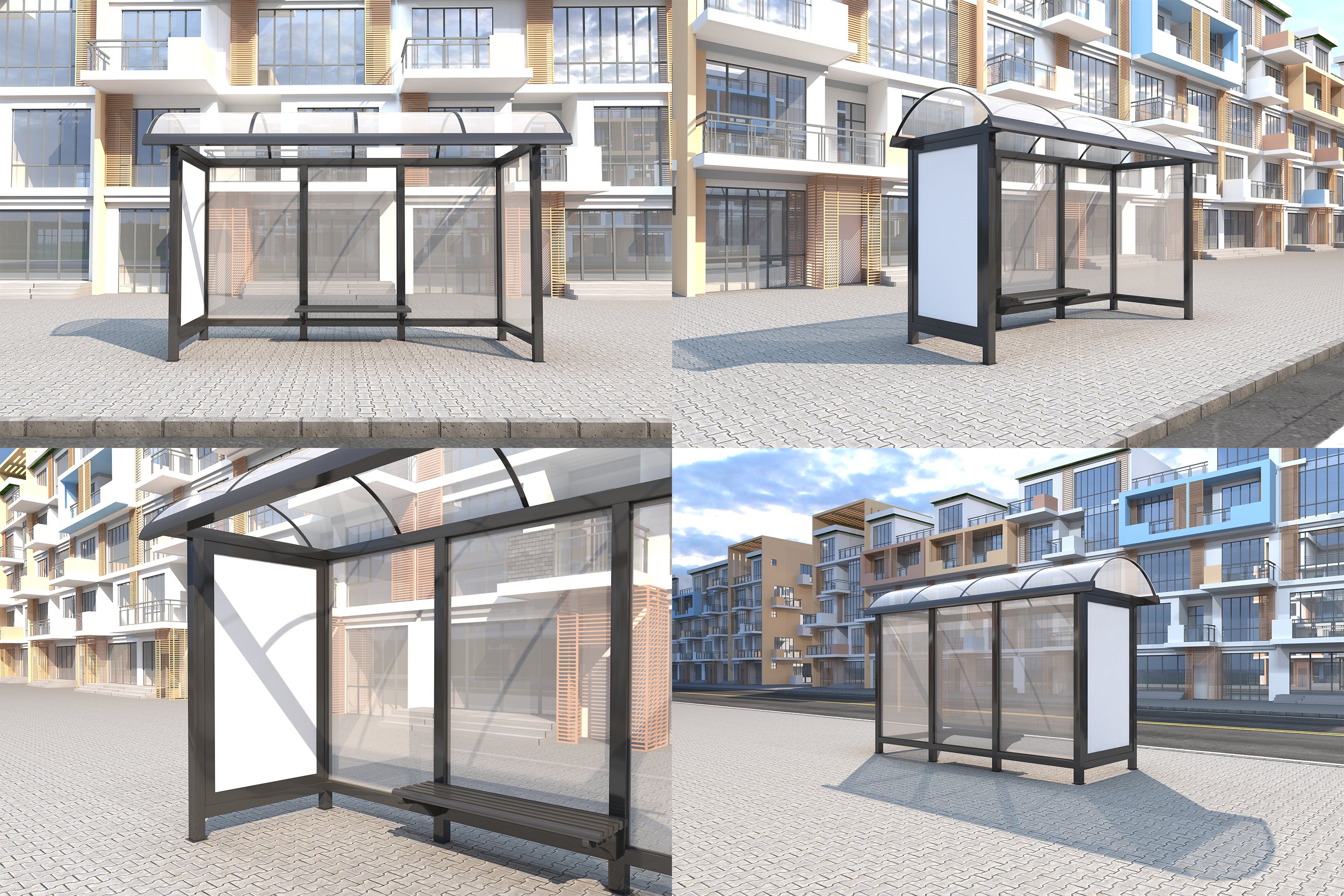 Bus Stop Bus Shelter Mockup Vol-30 preview image.