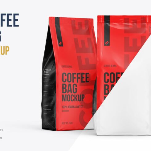 Coffee Bag, two Pouches in one scene cover image.