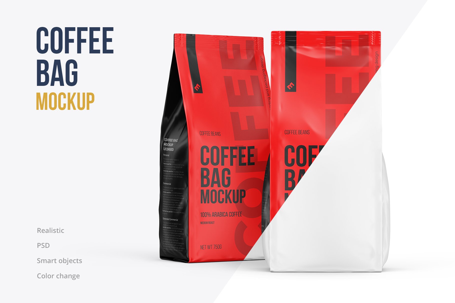 Coffee Bag, two Pouches in one scene cover image.