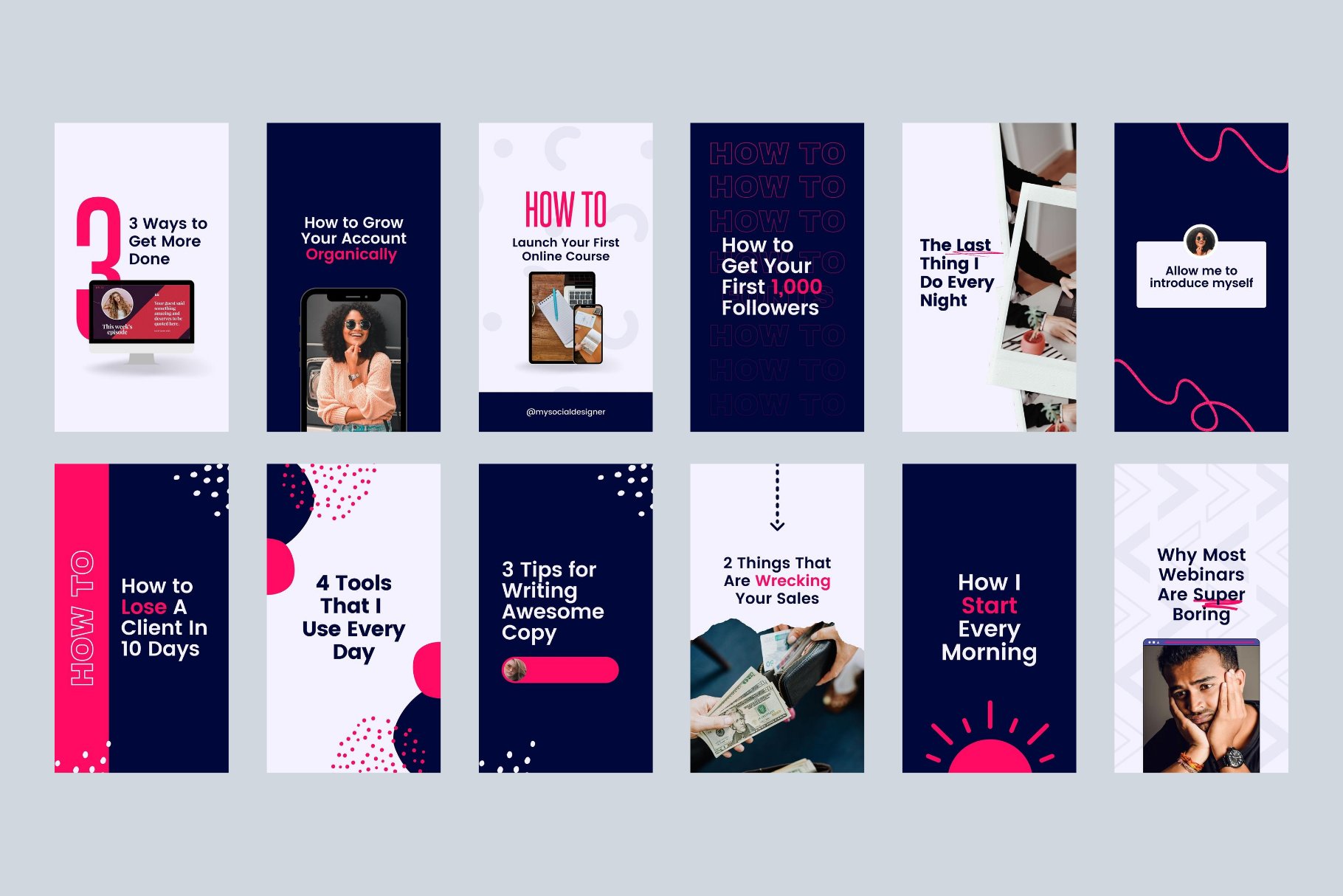 Instagram Reels Canva Templates preview image.