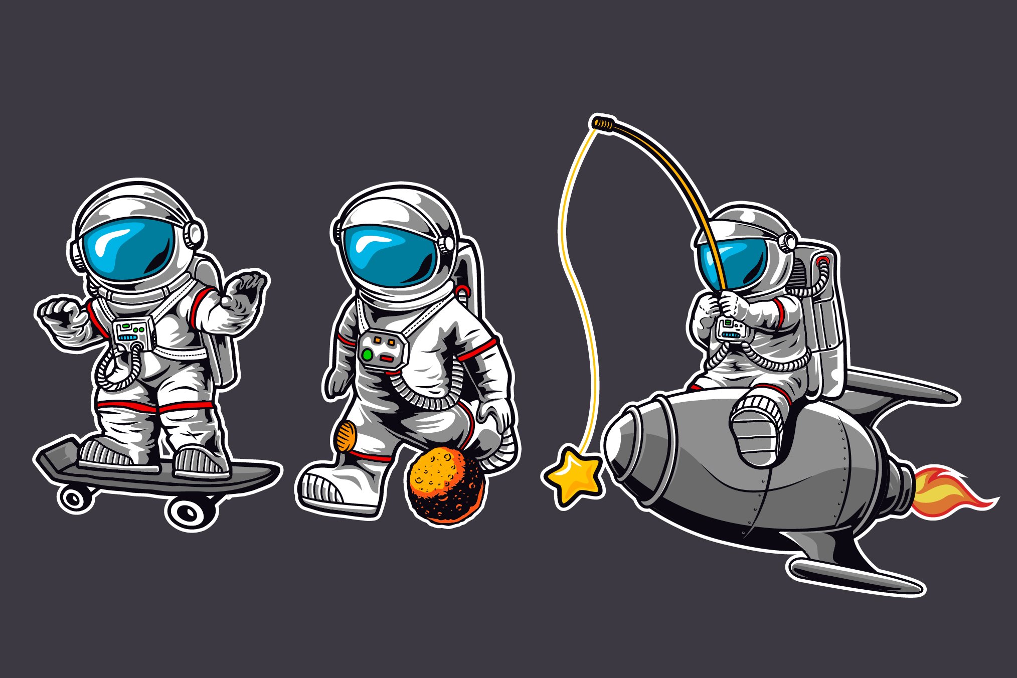 Cute Astronaut collection preview image.