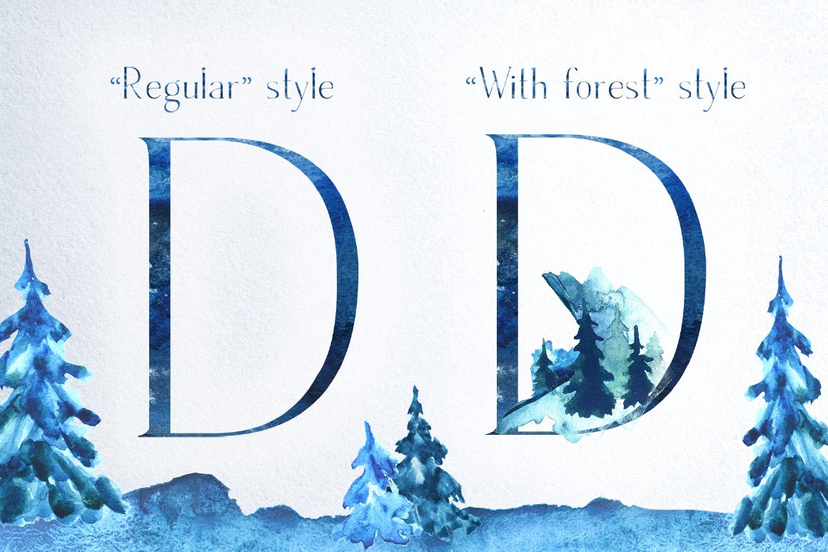 Winter fairytale - SVG font preview image.