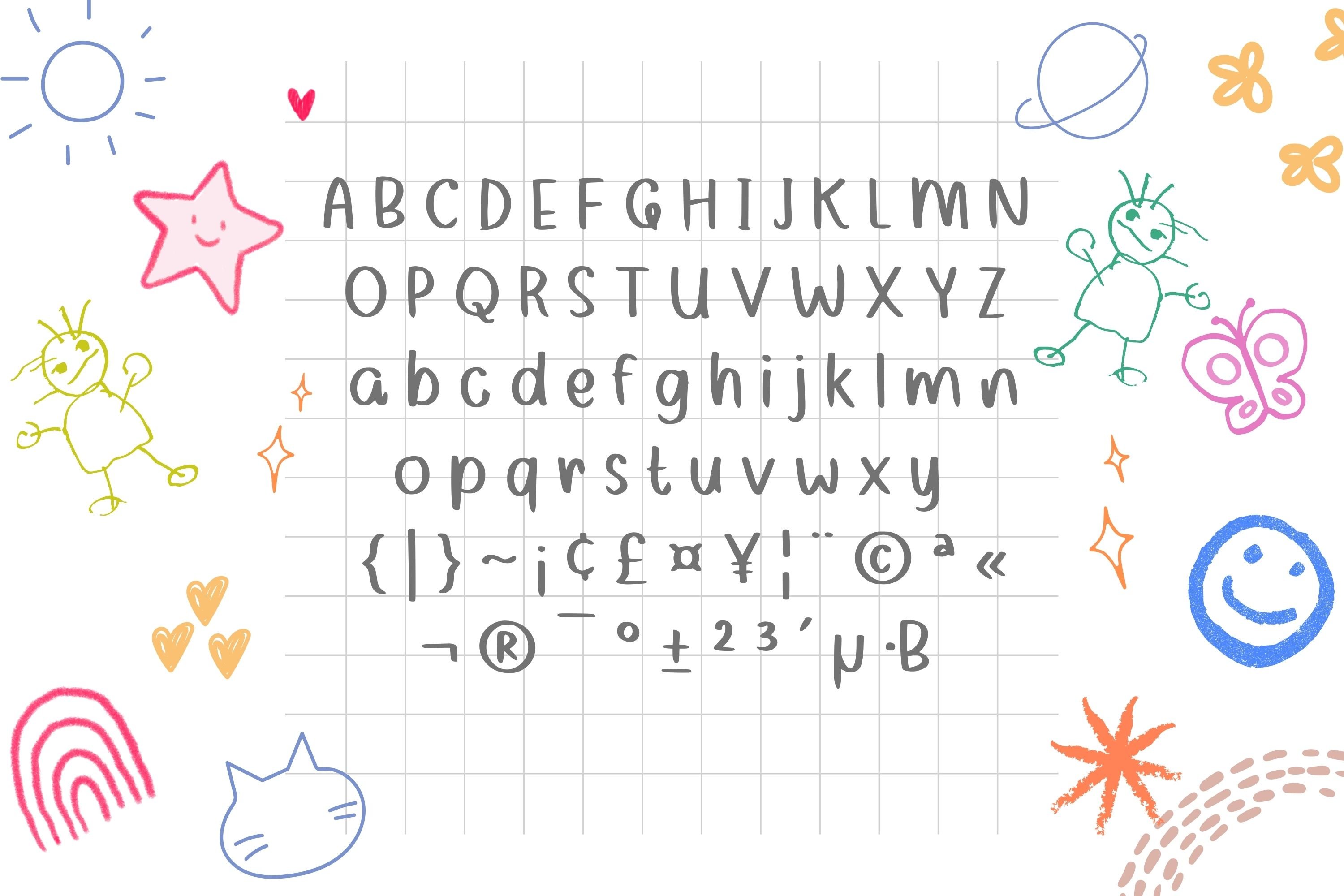 Baby Glow Font preview image.