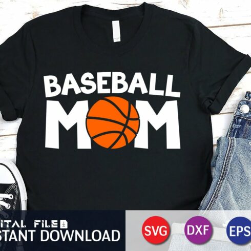Baseball Mom Shirt, Gamer Mom SVG cover image.