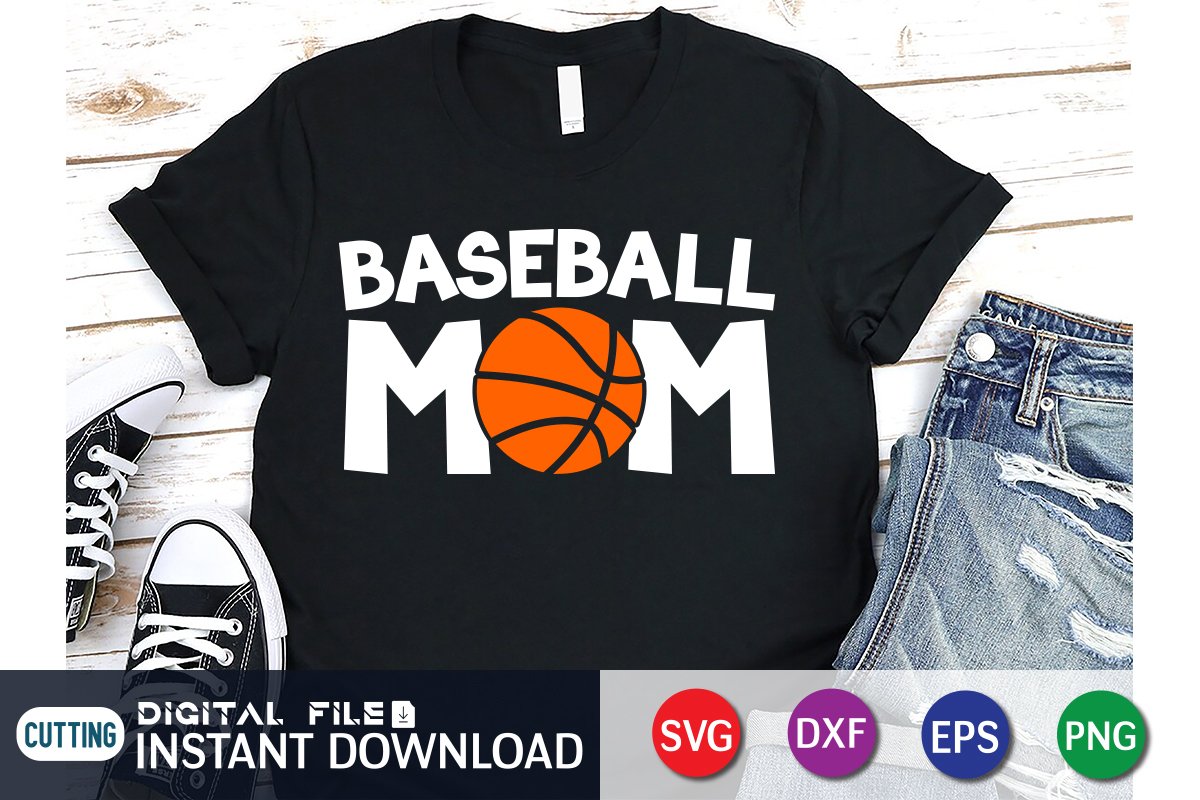 Baseball Mom Shirt, Gamer Mom SVG cover image.