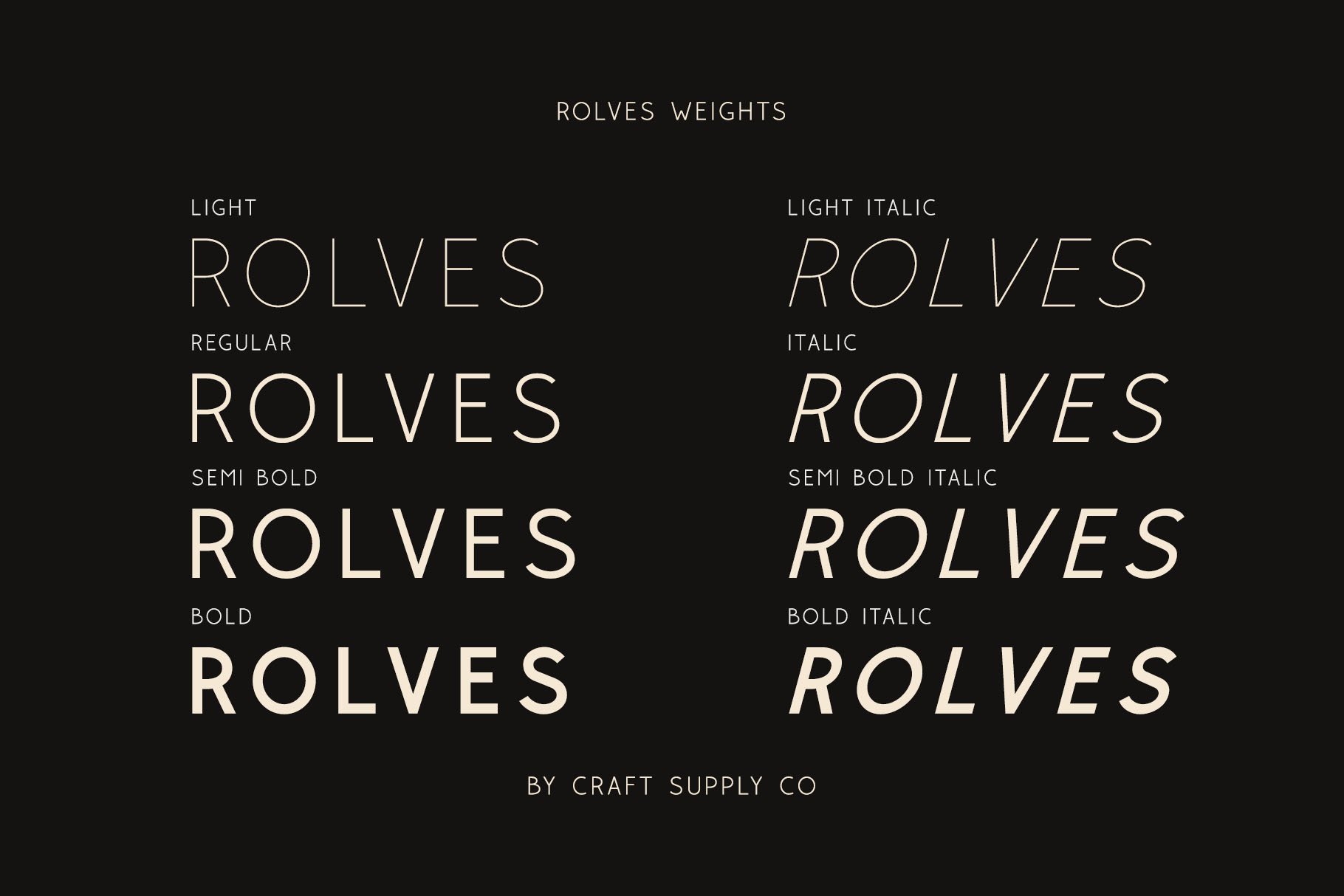 Rolves - Sans Serif Font Family preview image.