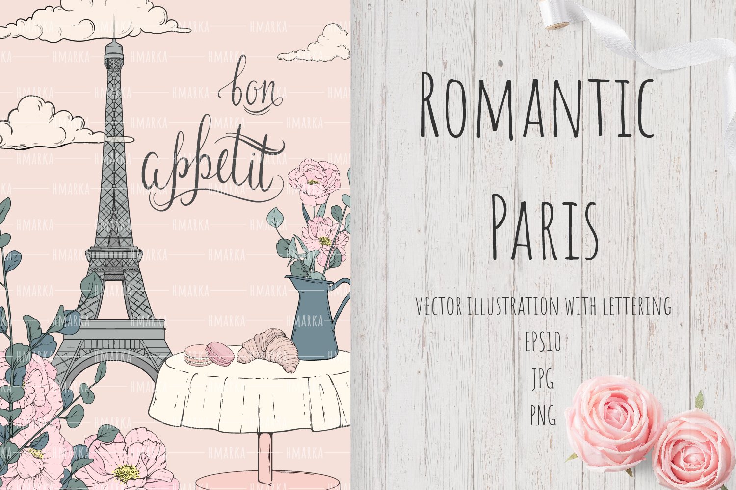 Romantic Paris Card#3 cover image.