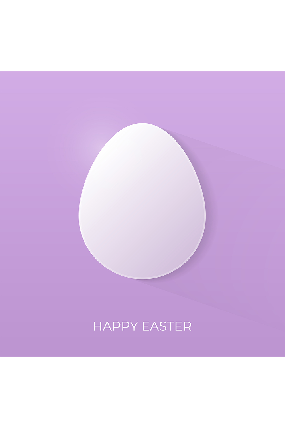 Easter Vector Art Templates with Minimalistic Egg Design pinterest preview image.