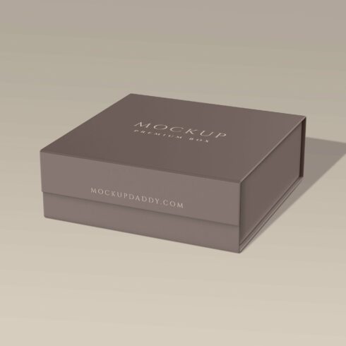 Square Premium Box Mockup cover image.