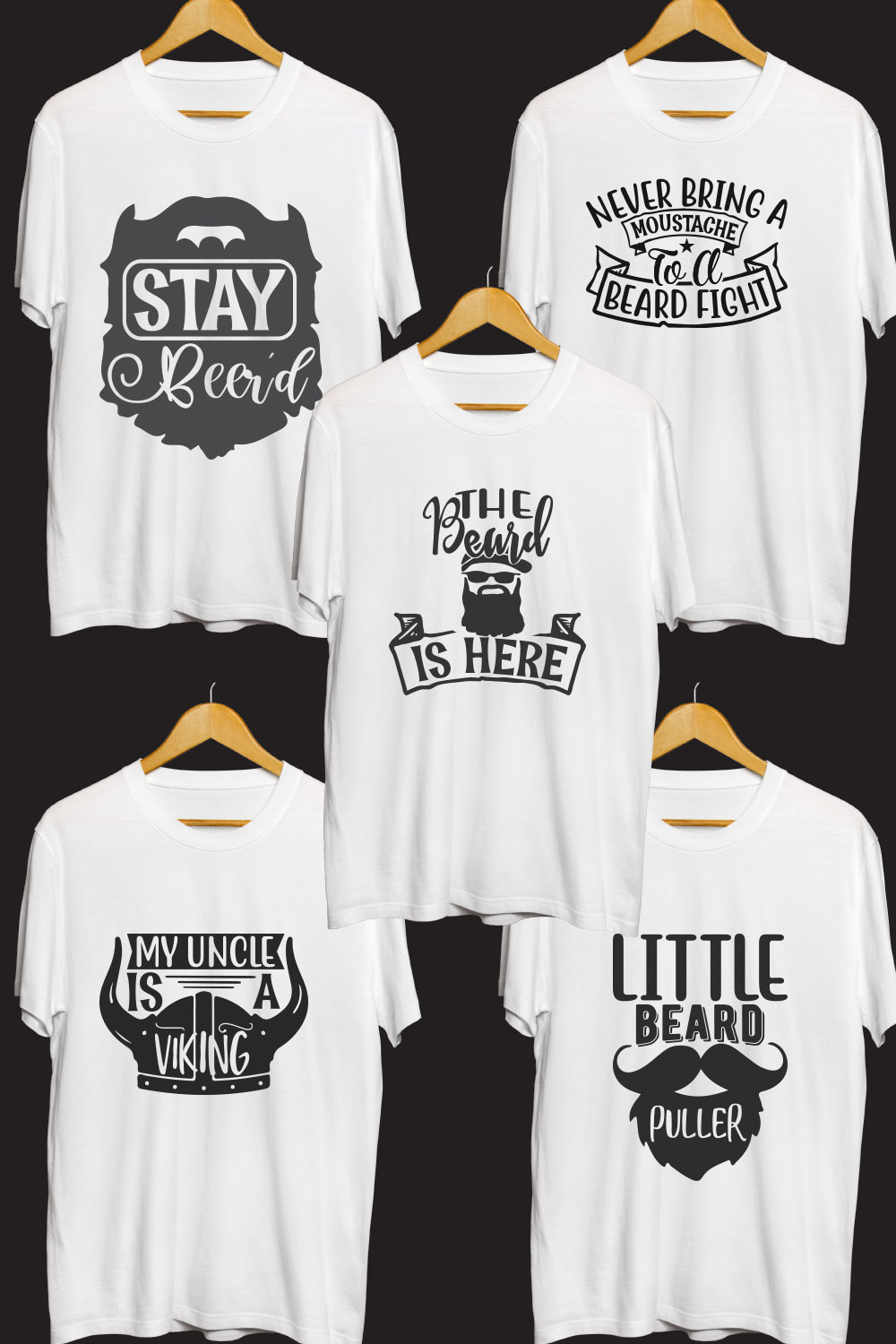 Beach SVG T Shirt Designs Bundle pinterest preview image.