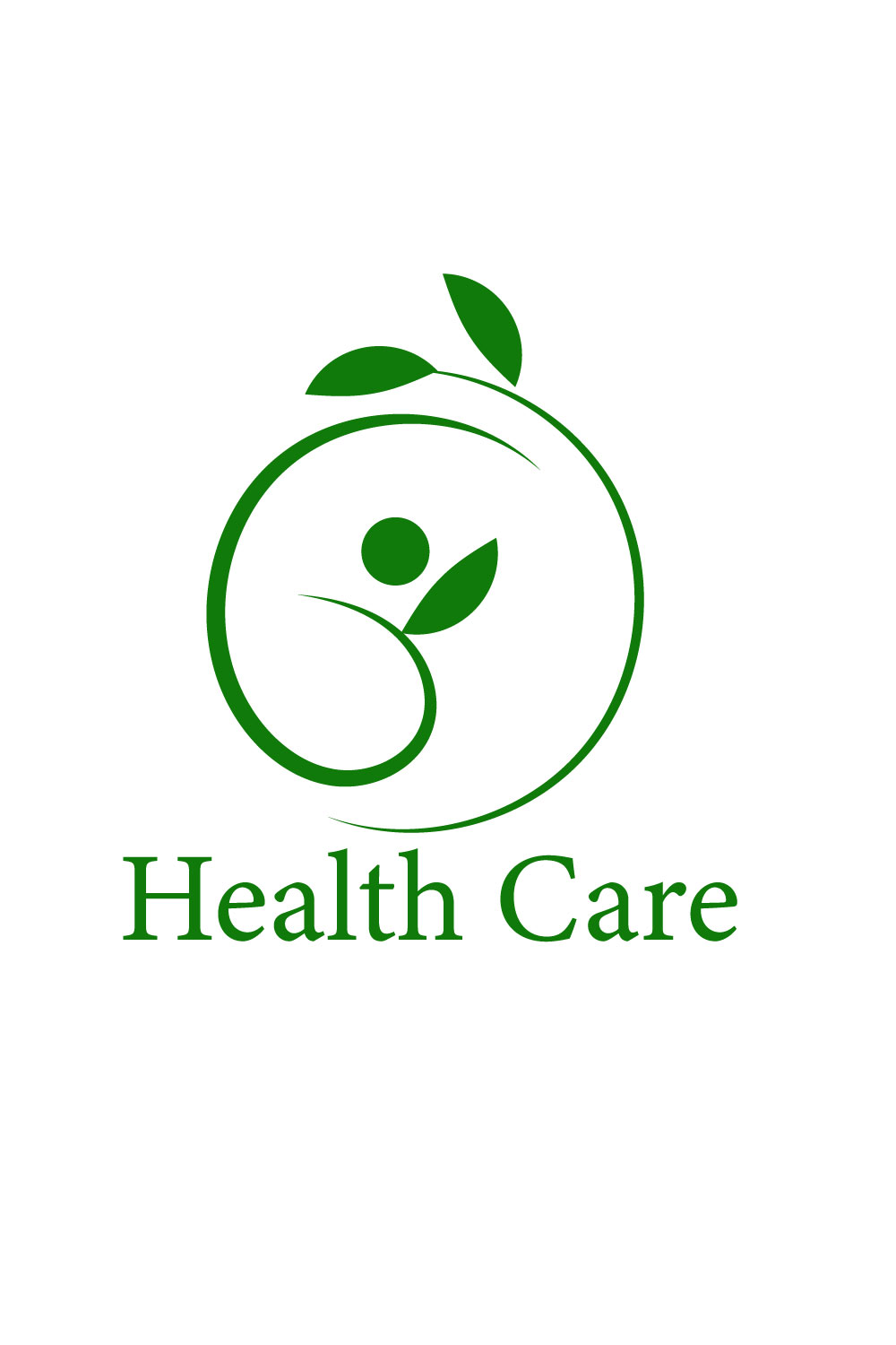Free Health Minimalist Logo Design pinterest preview image.