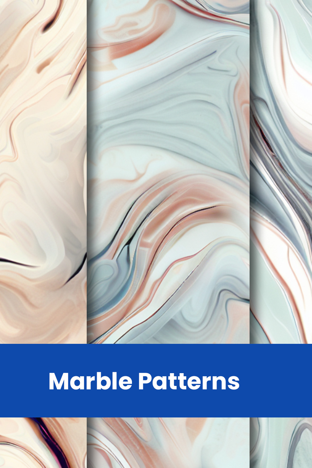Seamless Marble Pattern pinterest preview image.