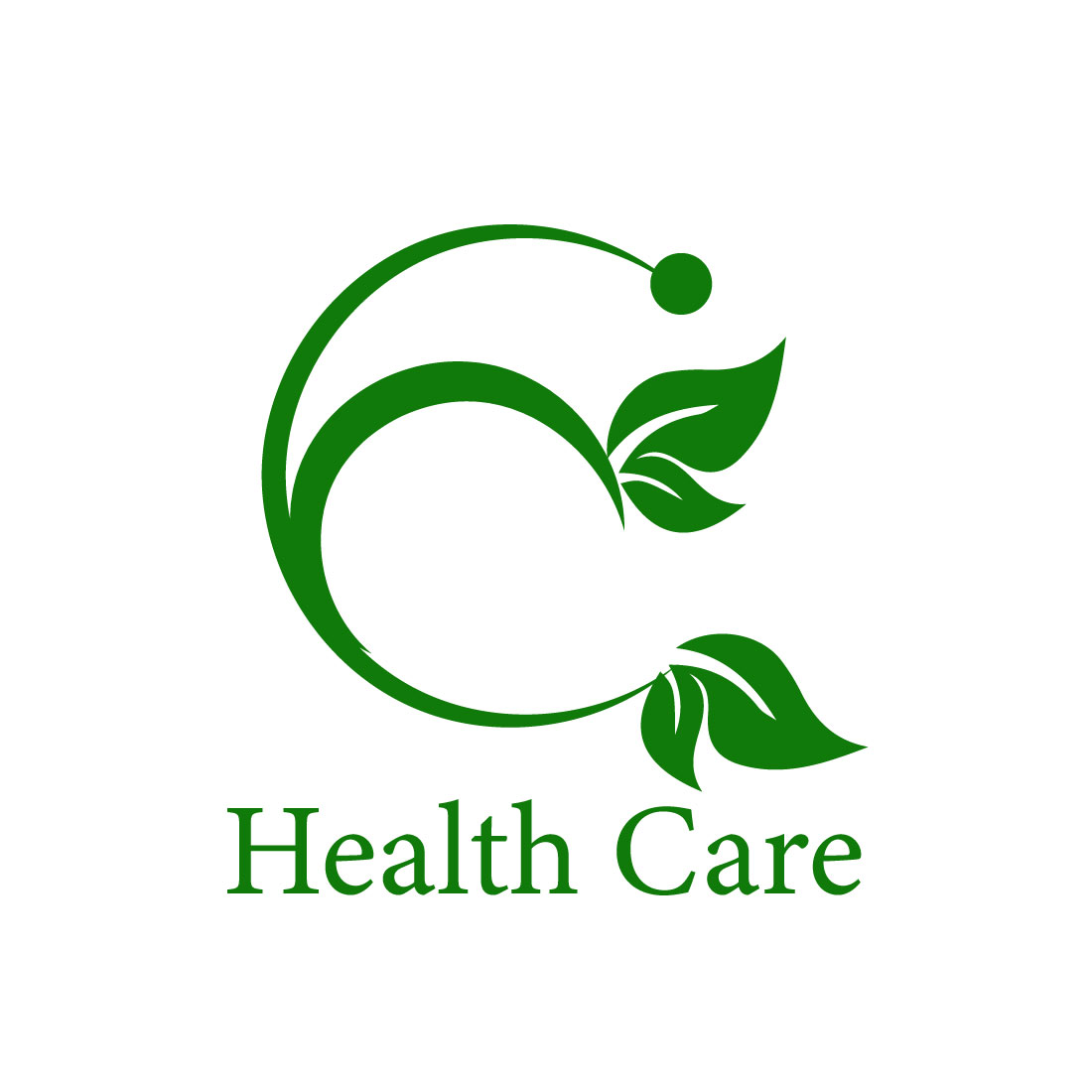 Free Green Health Logo preview image.