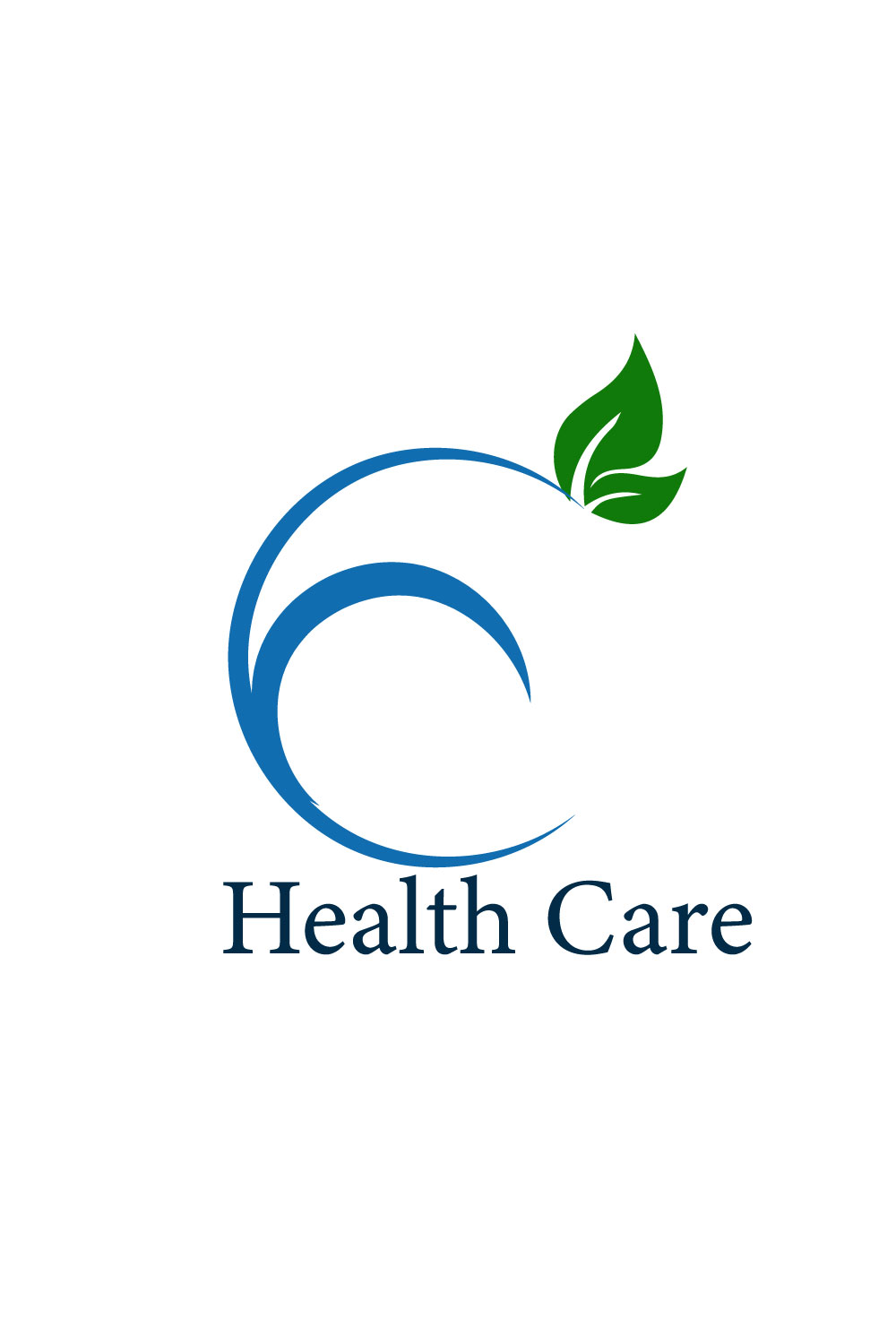 Free Flat Health Care Logo pinterest preview image.