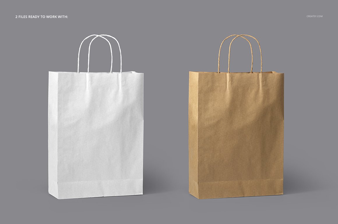 Paper Bag Mockup Set preview image.