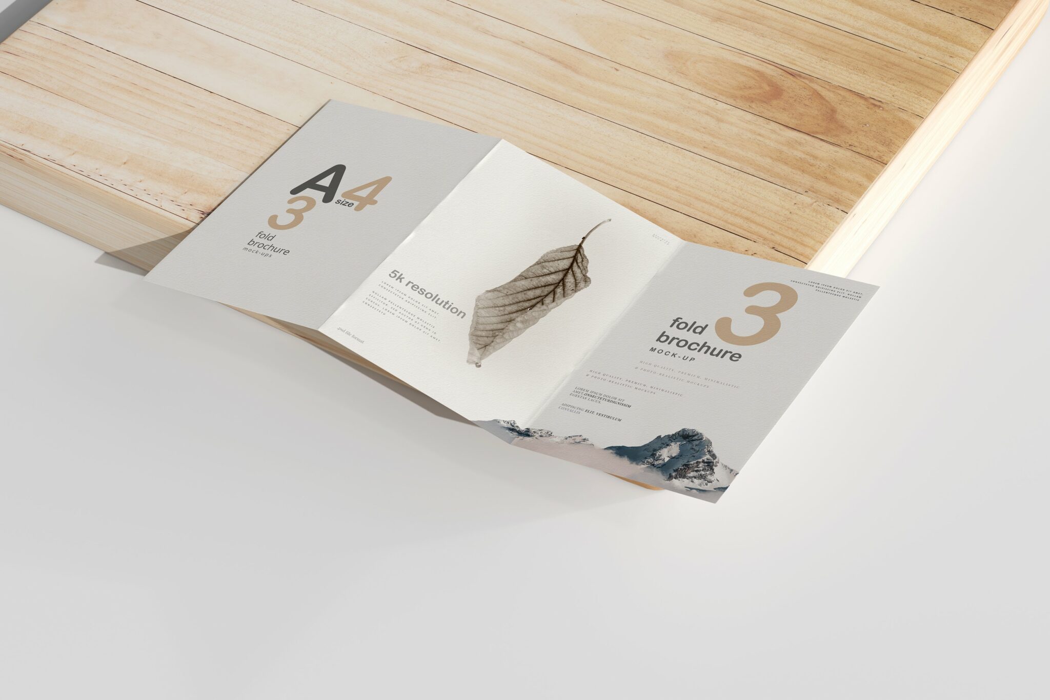 A4 Size TriFold Brochure Mockup MasterBundles A4 Size TriFold Brochure Mockup MasterBundles