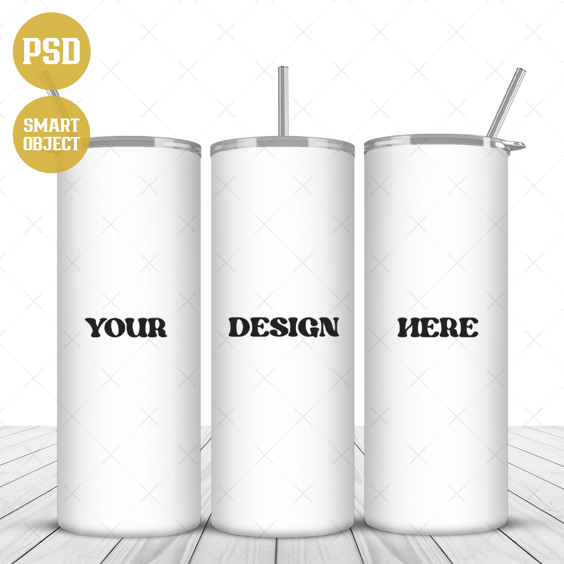 Skinny Tumbler Mockup | PSD Mockup cover image.