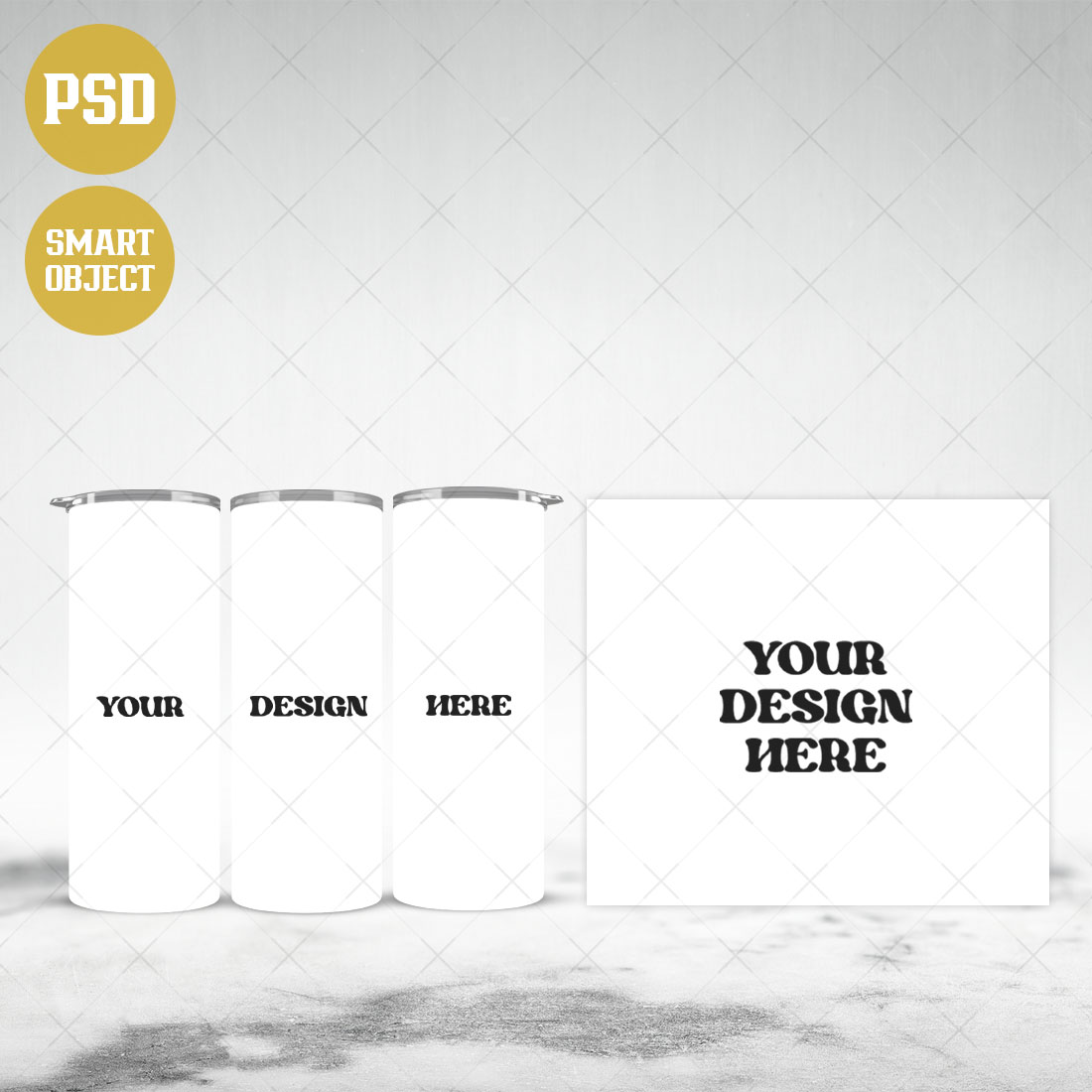 Skinny Tumbler Mockup | PSD Mockup cover image.