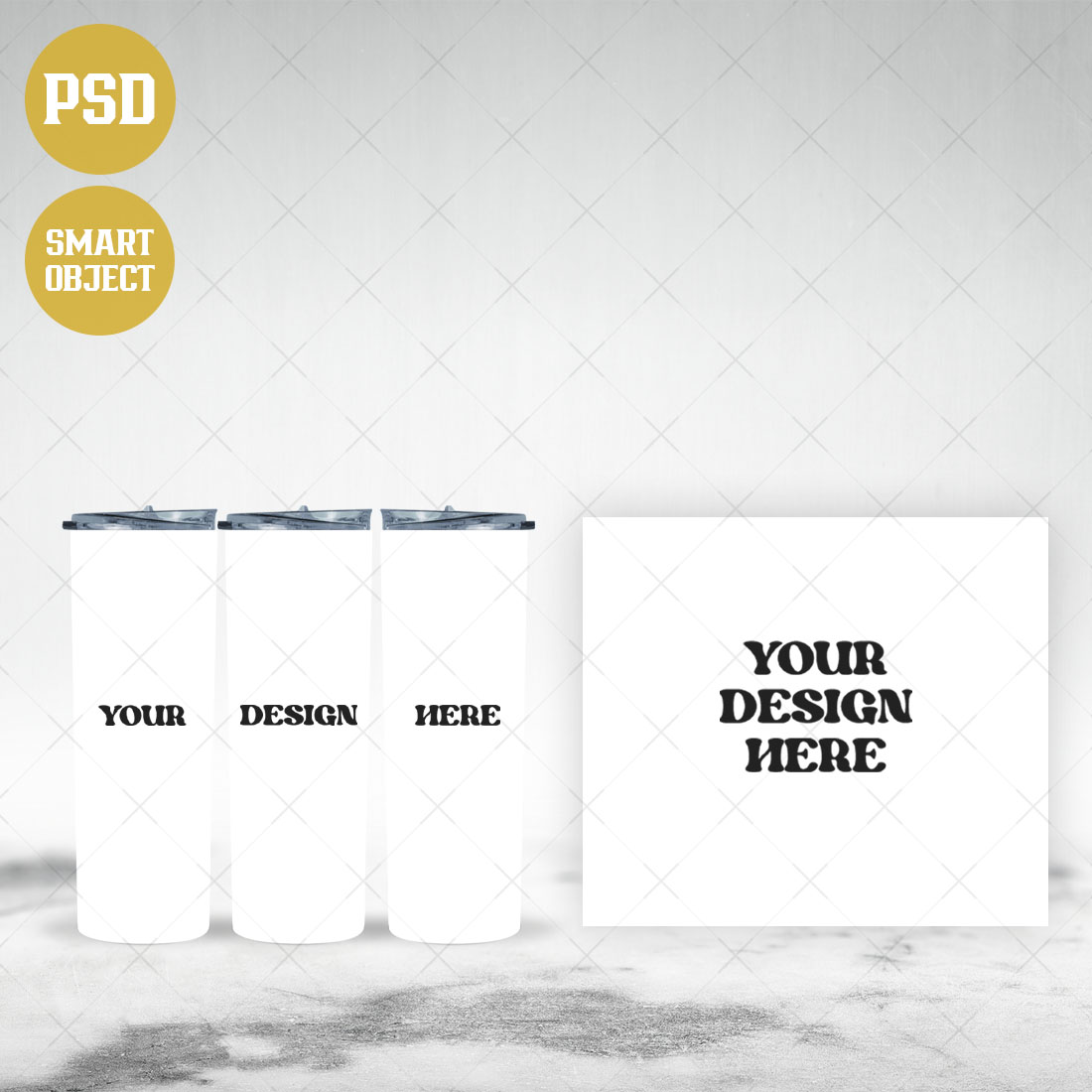 Skinny Tumbler Mockup | PSD Mockup cover image.