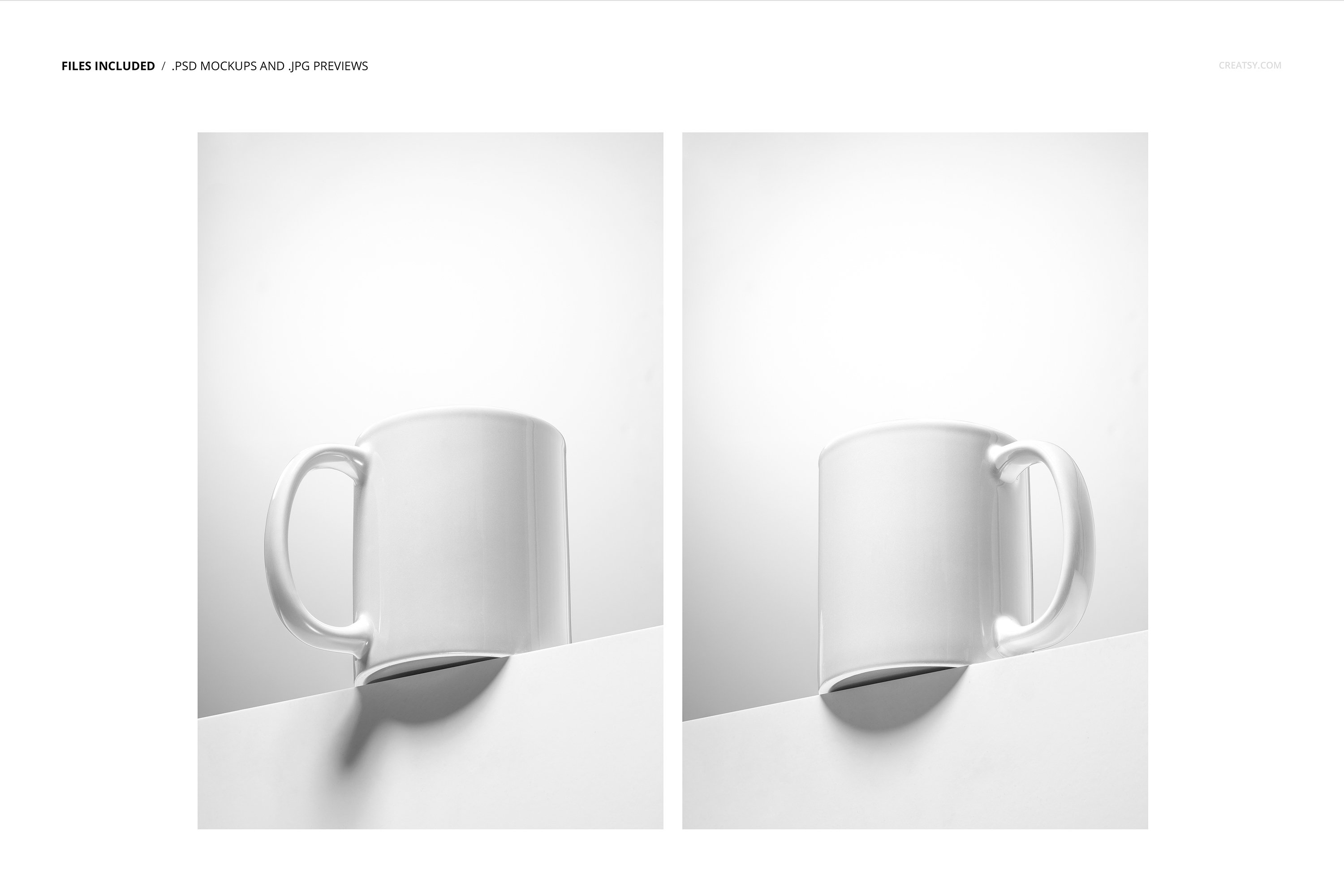 Mug on Block Mockup Set preview image.