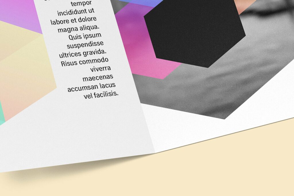 Square Gate Fold Brochure Mockup – MasterBundles