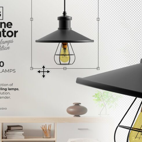 30 PSD scene creator ceiling lamps cover image.