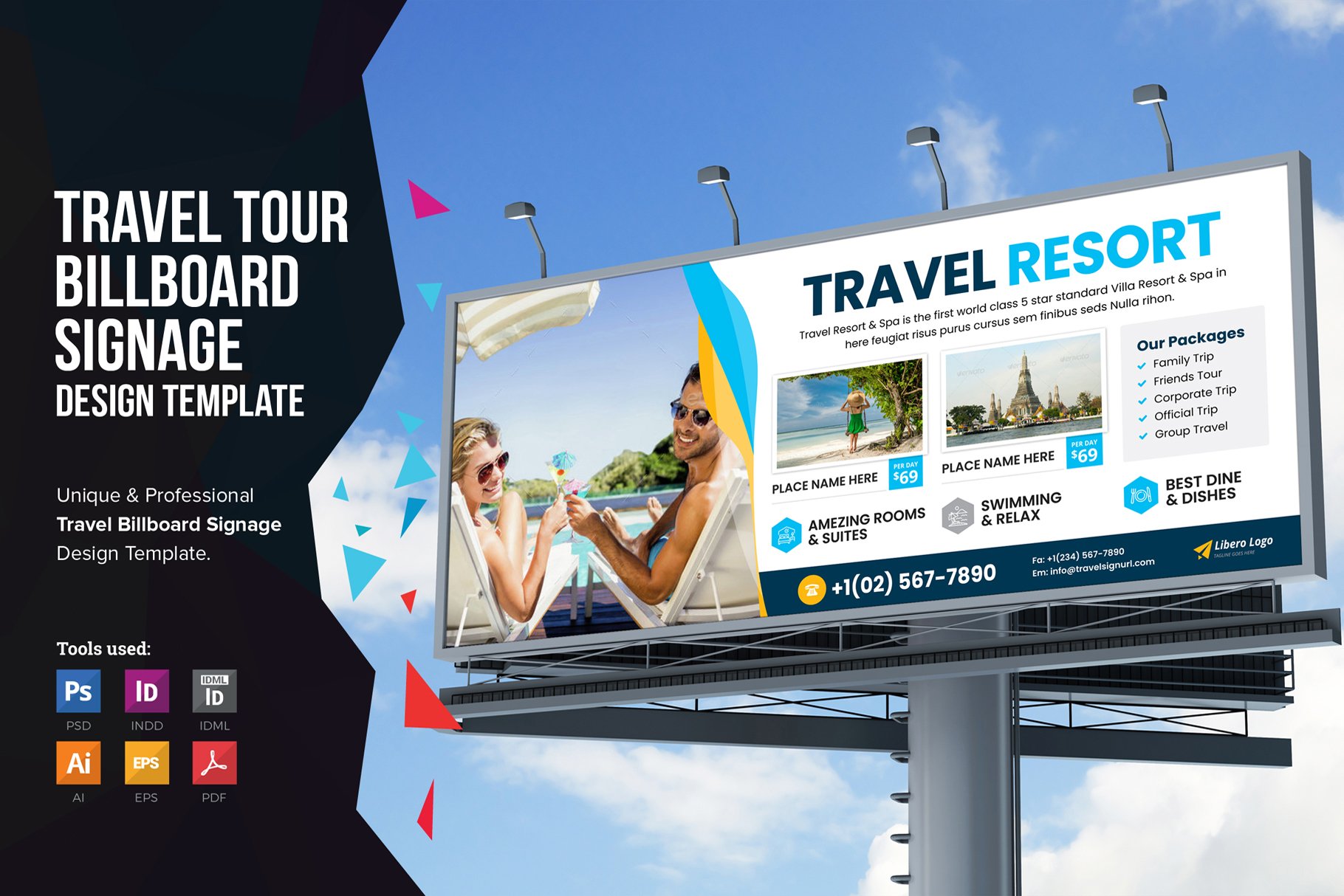 Holiday Travel Billboard Signage v2 cover image.