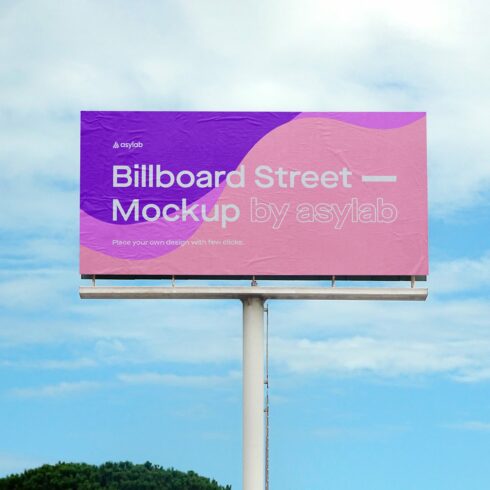 Billboard Urban Street Mockup - PSD cover image.