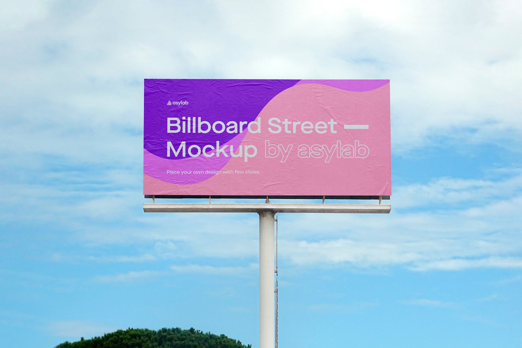 Billboard Urban Street Mockup - PSD cover image.