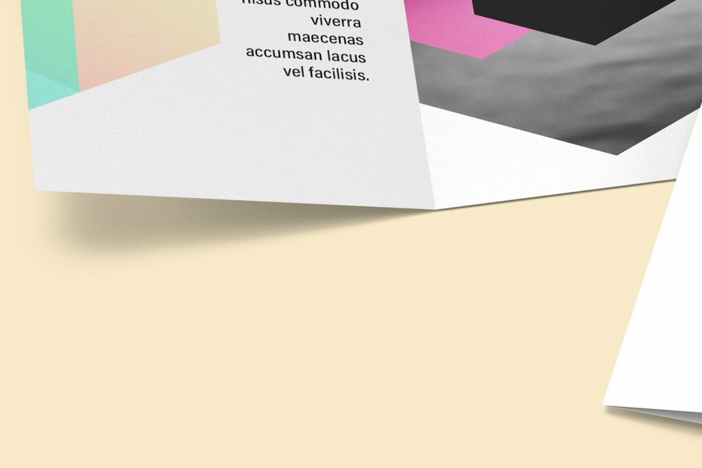 Square Gate Fold Brochure Mockup – MasterBundles