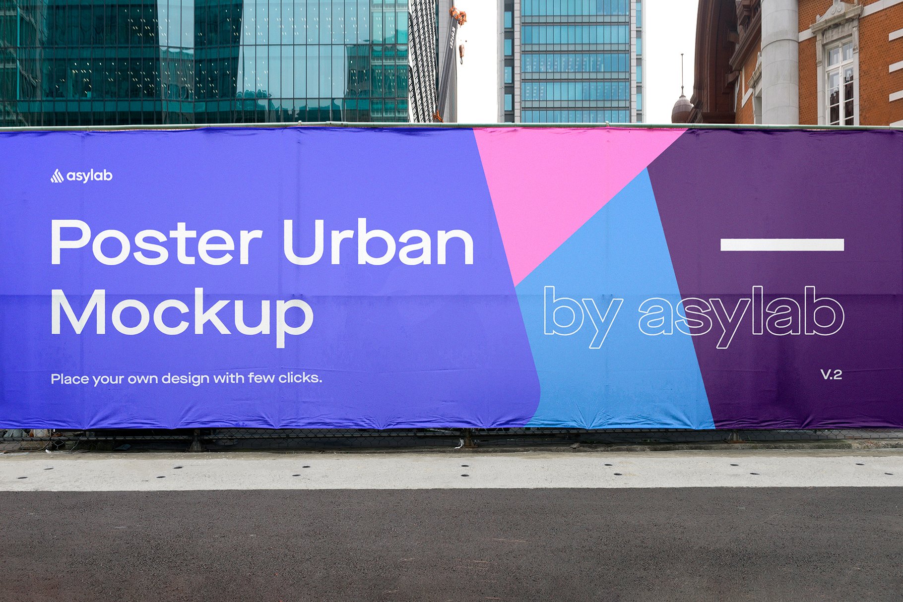 Urban Poster Street Mockup - PSD cover image.