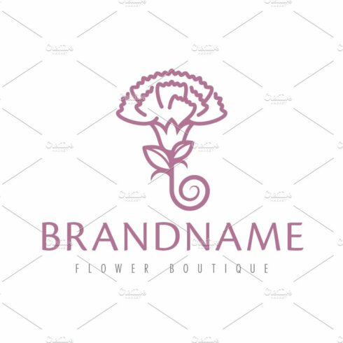 Carnation Flower Logo cover image.