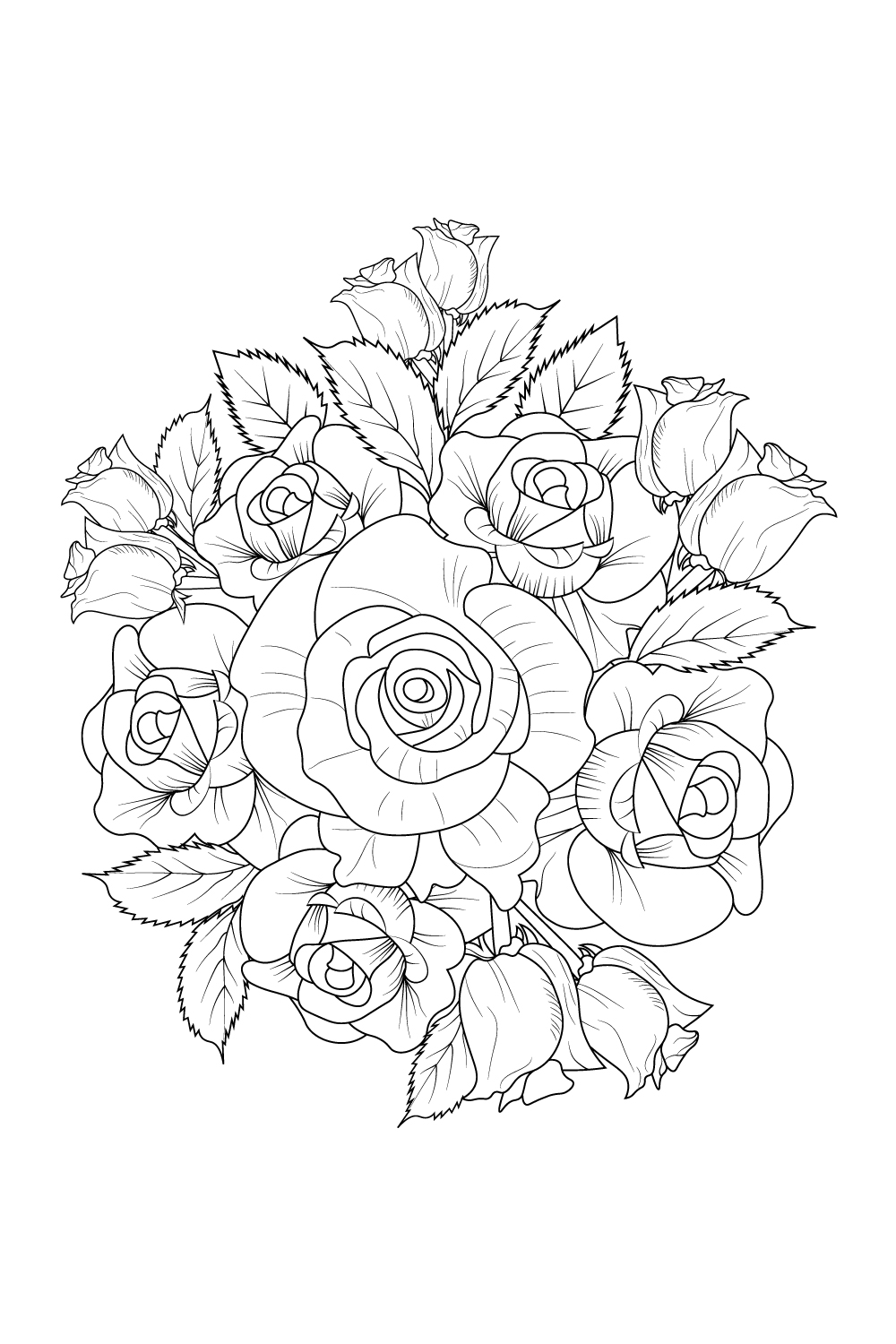rose flower bouquet drawing outline, rose drawing, rose drawing the outline, stencil rose drawing the outline, outline stencil rose tattoo drawing, realistic rose outline stencil rose tattoo, rose flower bouquet illustration, rose botanical illustration pinterest preview image.