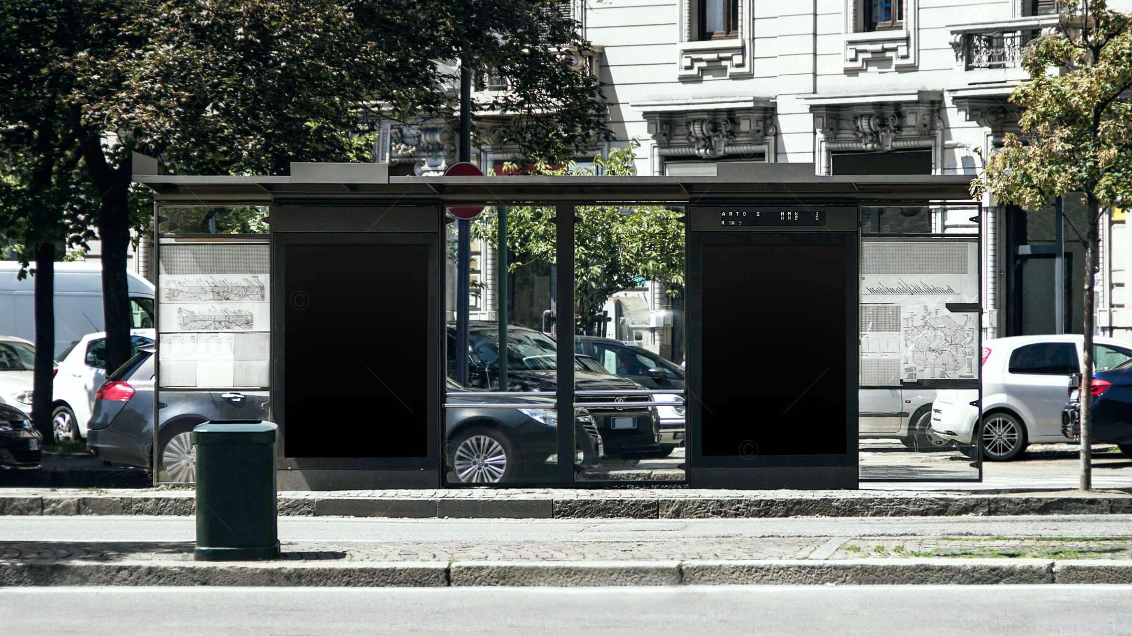 Bus Stop Mock-up preview image.