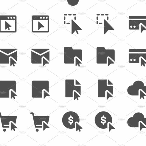 Selection & Cursors Icons cover image.