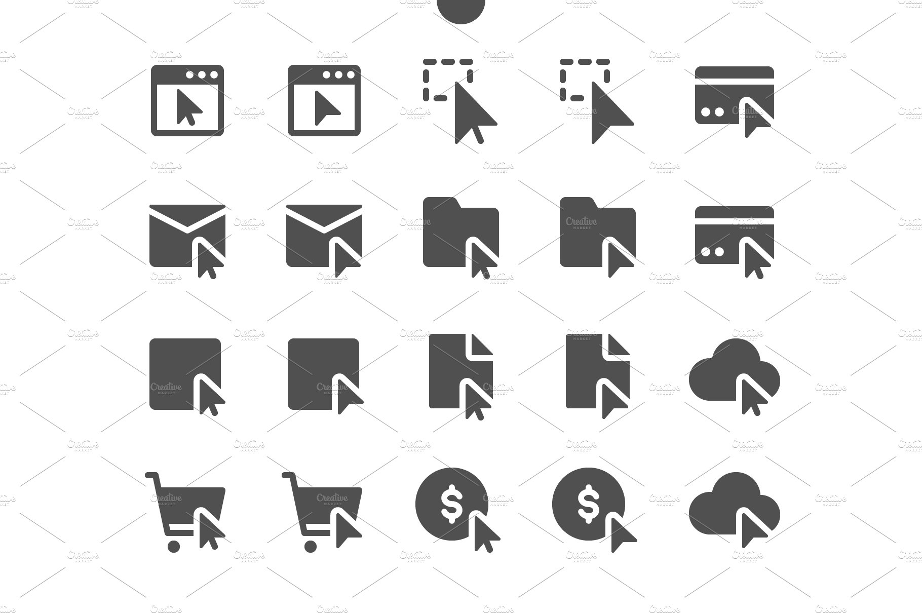 Selection & Cursors Icons cover image.