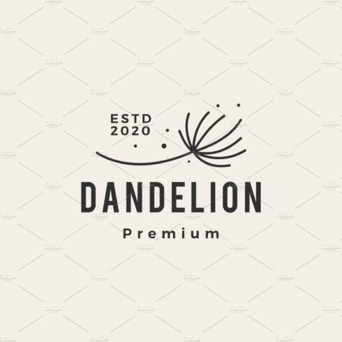dandelion hipster vintage logo cover image.