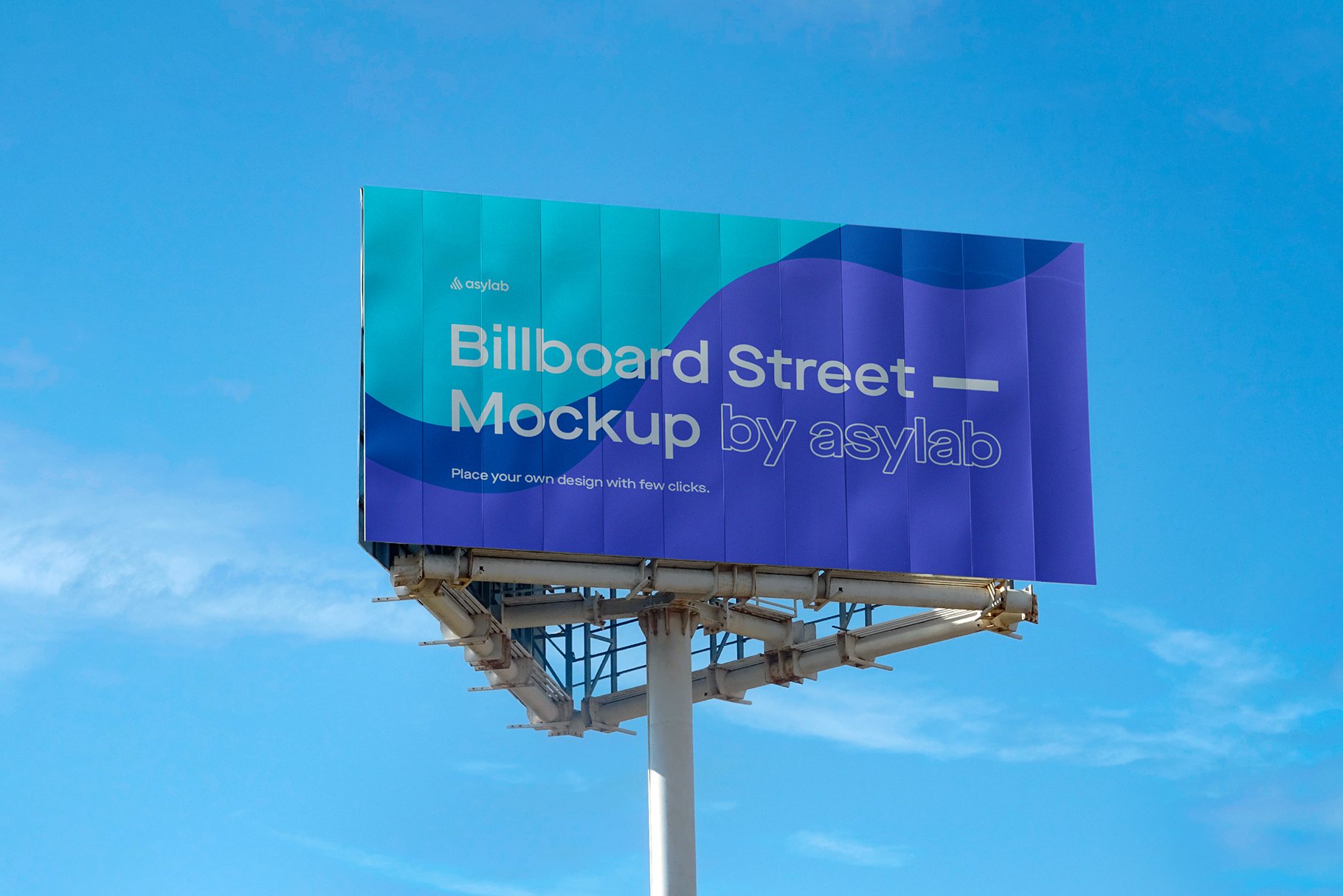 Billboard Urban Street Mockup - PSD cover image.