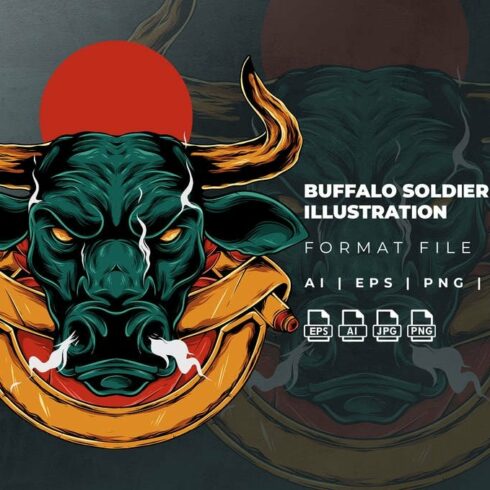 Buffalo Soldier Illustration cover image.