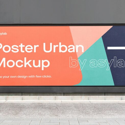 Urban Poster Street Mockup - PSD cover image.